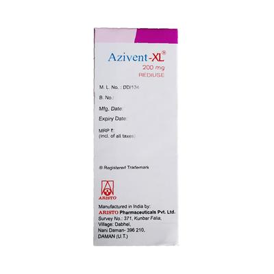 Azivent XL 200mg Syrup 30ml - Bacterial Infections-Mac