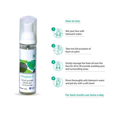 AHAGLOW S FOAMING Face Wash 100ml - Face Wash & Cleansers