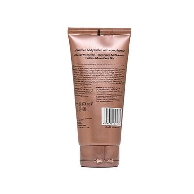 Mcaffeine Shimmer Body Butter with Cocoa Butter for Shimmery and Glowing Skin Limited Edition 150 gm - Body Butter