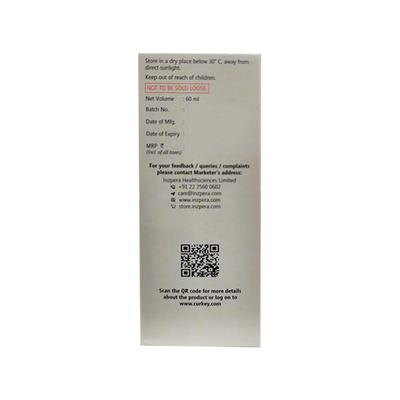 Curkey Syrup - Citrus Flavour 60 ml - Cough & Cold (Ayush)