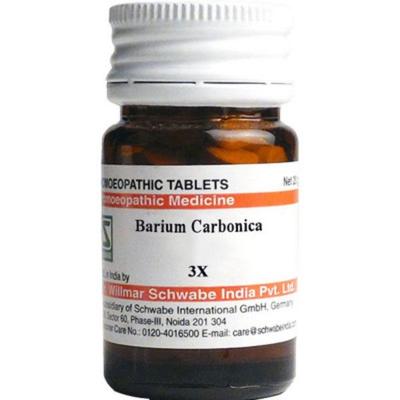 Dr.Willmar Schwabe Baryta Carbonica (Barium Carb) 3X Tablet 20 gm - Bio-Chemic