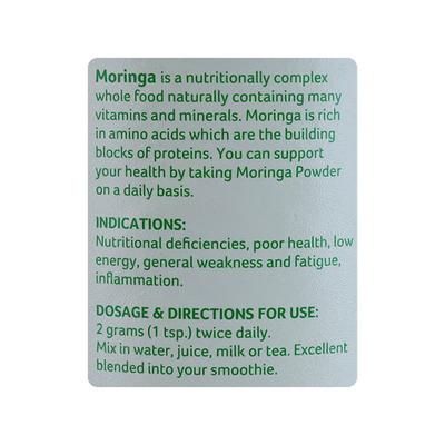 ORGANIC INDIA MORINGA POWDER 100GM - Vitamin C