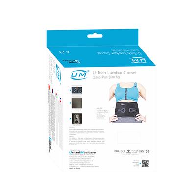 UM U-Tech Lumbar Corset Lace - Pull Slim Fit (A23) (XL) - Abdomen/Neck/Arm/Elbow Supports