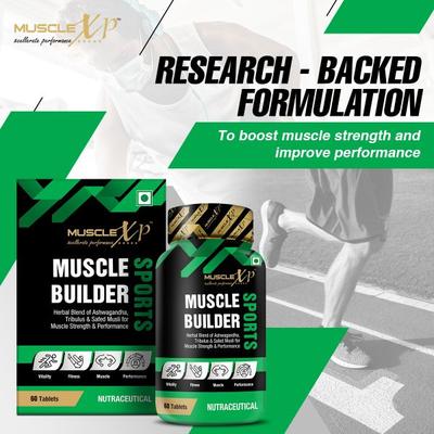 MuscleXP Muscle Builder Sports Tablet 60's - Workout Essentials