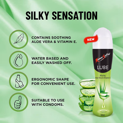 Kamasutra Lube Alluring - Aloe Vera & Vitamin E 50 ml - Flavoured Lubes