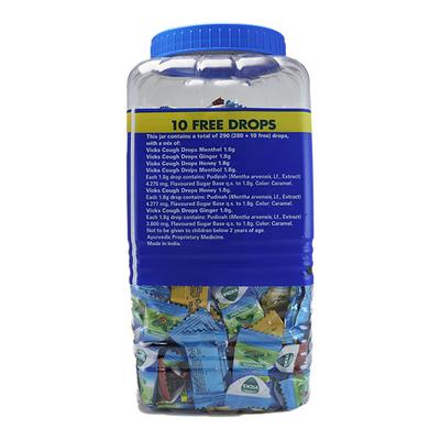 Vicks Cough Drops Candy - Menthol, Honey & Ginger 280's - Sore Throat Lozenges