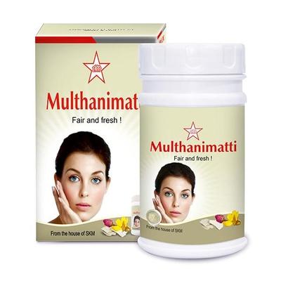 SKM Multhanimatti Herbal Face Pack Powder 50 gm - Skm Siddha