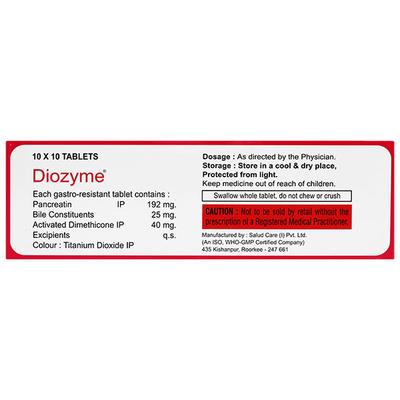 DIOZYME Tablet 10's - Digestion-Dig