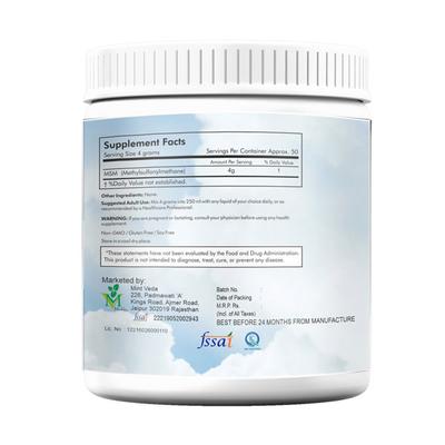 Mint Veda MSM Powder 200 gm - Calcium And Minerals