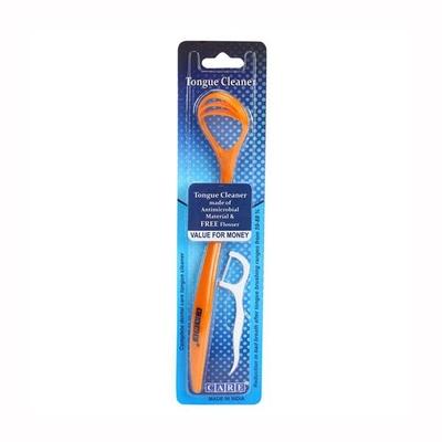 Care Tongue Cleaner with Floss Pick - Floss & Tongue Cleaners