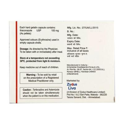 Mycoclear 100mg Capsule 7'S - Fungal Infections-Anf