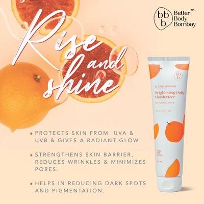BBB Better Body Bombay Brightening Daily Moisturizer- Blood Orange 100 ml - Face Moisturizers