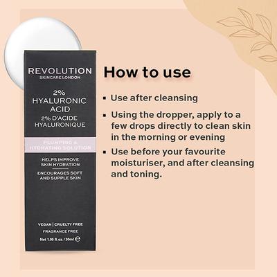 Revolution Skincare Plumping and Hydrating Serum - 2% Hyaluronic Acid 30 ml - Face Serum