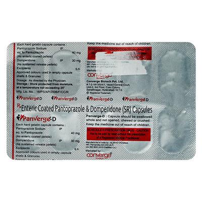 PANVERGE D Capsule 10's - Ulcer/Reflux/Flatulence-Aaa