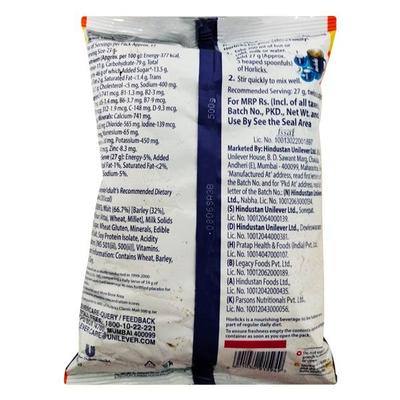 Horlicks Lite No Added Sugar Powder - Badam Flavour 500 gm (Pouch) - Daily Health Drinks