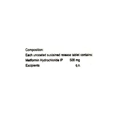 Hmet 500Mg Tablet 10's - Diabetes-Ant