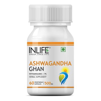 INLIFE Ashwagandha Ghan Capsules 60's - Ashwagandha