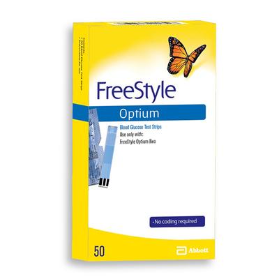 FreeStyle Optium Blood Glucose Test Strips 50's - Blood Glucose Monitors/Test Strips