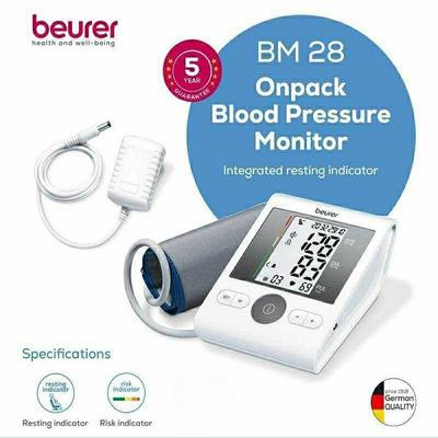 Beurer Blood Pressure Monitor with Adaptor (BM 28) - Blood Pressure Monitor Device