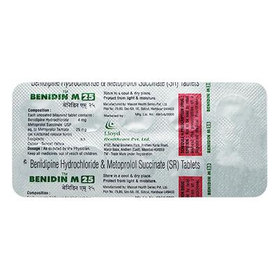 Benidin M 4/25mg Tablet 10'S - Hypertension-Cal