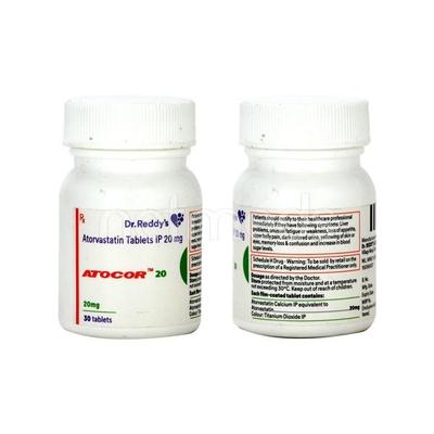 Atocor 20 Tablet 30'S - High Cholesterol-Dys