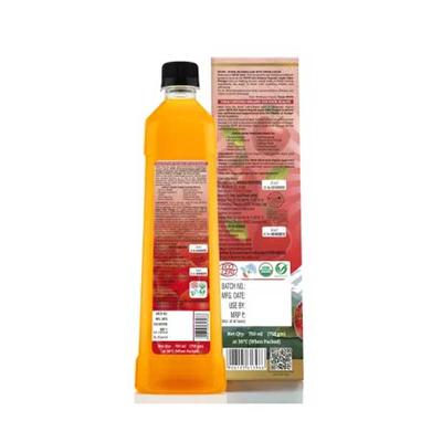 WOW Life Science Organic Apple Cider Vinegar with Mother of Vinegar 750 ml - Apple Cider Vinegar - Acv