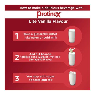 Protinex Lite Vanilla Flavour Powder 250 gm (Tin) - Protein Drink