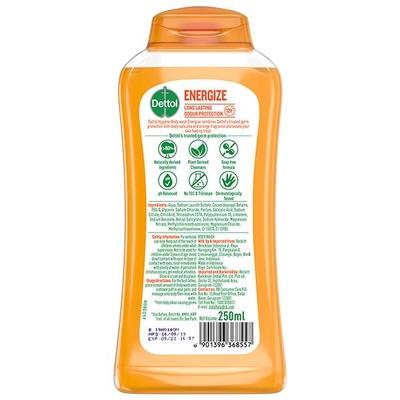 Dettol Long Lasting Hygiene Body Wash - Energize 250 ml - Soaps