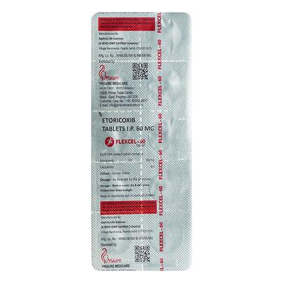 FLEXCEL 60 Tablet 10's - Pain relief-Nsa