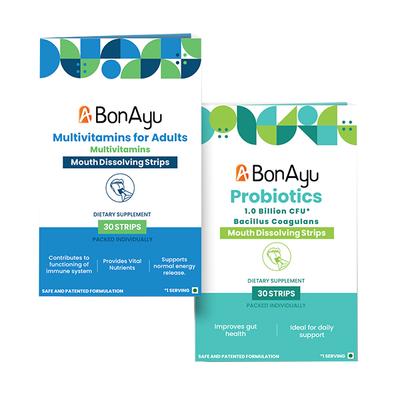 Covid-19 Immunity Booster Prophylactic Pack (Multivitamin For Adults Strips + Probiotics Strips) 60's - Multi-Vitamins