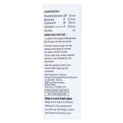 SOLEARWAX Ear Drops 10ml - Ear Conditions-Oth