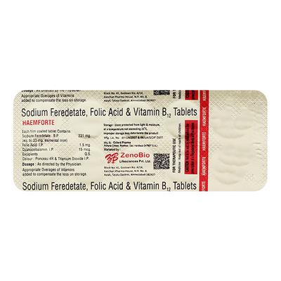 HAEMFORTE Tablet 10's - Iron Supplement/Anaemia-Vma