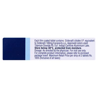 Viagra 100mg Tablet 2'S - Impotence/Erectile Dysfunction (Ed)