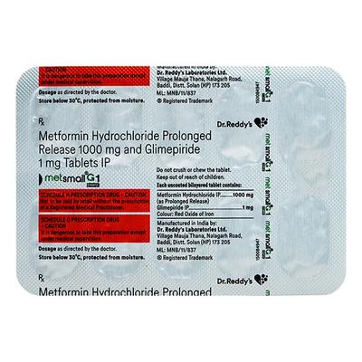 METSMALL G1 FORTE Tablet 10's - Diabetes-Ant