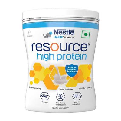Nestle Resource High Protein Powder - Vanilla Flavour 400 gm (Pet Jar) - Protein Drink