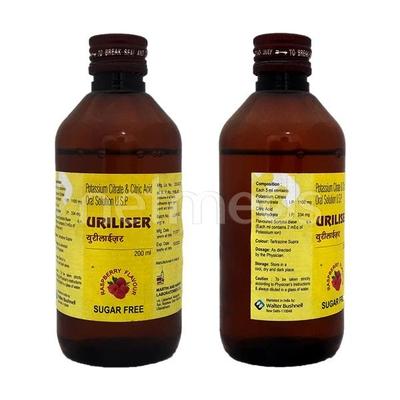 Uriliser Sugar Free Raspberry Flavour Oral Solution 200ml - Kidney Disease/Stones-Oth