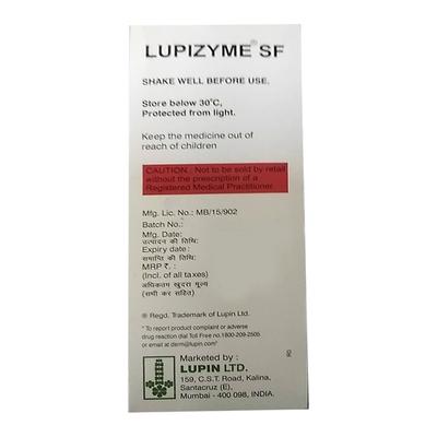 LUPIZYME SF PINEAPPLE FLAVOUR Syrup 200ml - Digestion-Dig