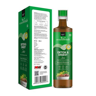 NourishVitals Detox & Digest Juice 500 ml - Ayurvedic Juices