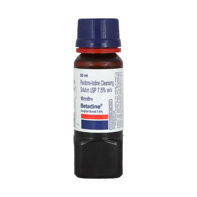 Betadine Surgical scrub 7.5% Solution 50ml - Wound Care-Ski