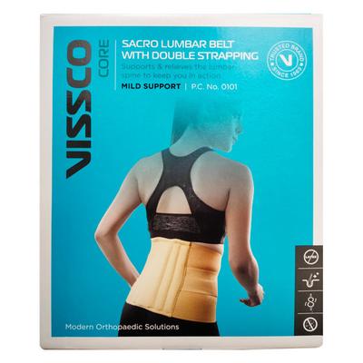 Vissco Core Sacro Lumbar Belt with Double Strapping Mild Support (0101) (L) - Abdomen/Neck/Arm/Elbow Supports