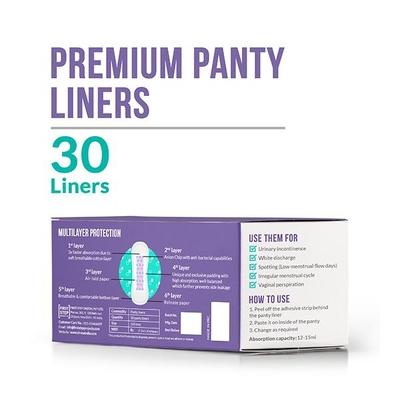 Sirona Ultra-Thin Premium Panty Liners - Regular Flow (Pack of 2 x 30's) - Panty Liners