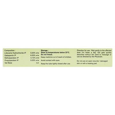 GABAPAX L Gel 30gm - Neuropathic Pain-Dru