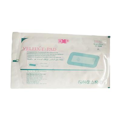 Velfix - T + Pad Transparent Film Dressing With Non Adherent Pad (5508) (10 cm x 20 cm) 1's - Bandages & Dressings