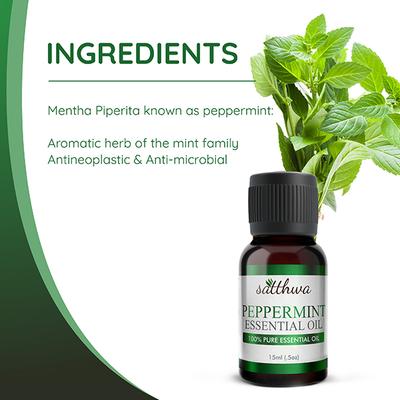 Satthwa 100% Pure Essential Oil - Peppermint 15 ml - Essential Oils
