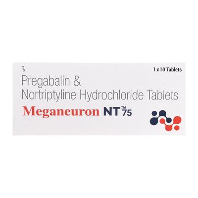 Meganeuron NT 75mg Tablet 10'S - Neuropathic Pain-Dru