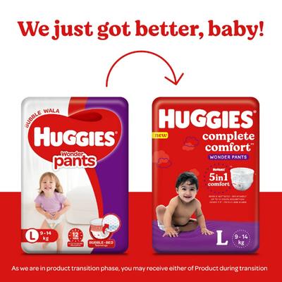 Huggies Complete Comfort Wonder Diaper Pants (L) 64's - Diapers & Wipes