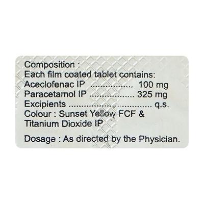 Acceclowoc P Tablet 10'S - Pain relief-Ano