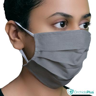 OrchidsPlus Pro Face Mask - Grey (Pack of 5) - Face Mask