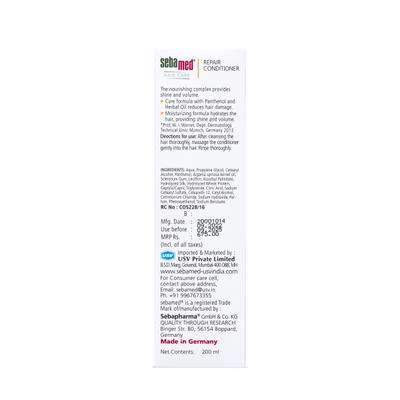 Sebamed Hair Care Repair Conditioner 200 ml - Conditioners
