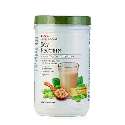 GNC Superfoods Soy Protein Powder - Unflavored 315 gm - Workout Essentials
